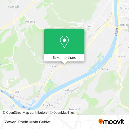Карта Zewen