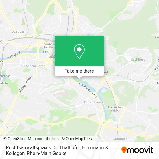 Карта Rechtsanwaltspraxis Dr. Thalhofer, Herrmann & Kollegen