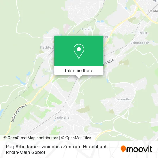 Карта Rag Arbeitsmedizinisches Zentrum Hirschbach