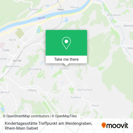 Карта Kindertagesstätte Treffpunkt am Weidengraben