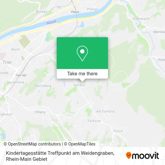 Карта Kindertagesstätte Treffpunkt am Weidengraben