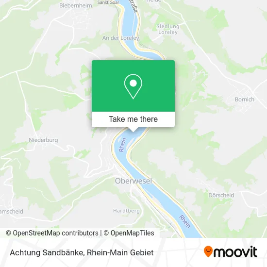 Карта Achtung Sandbänke