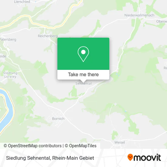 Карта Siedlung Sehnental