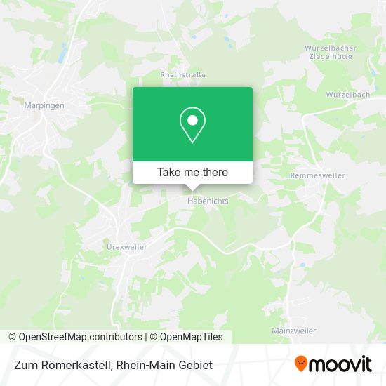 Карта Zum Römerkastell