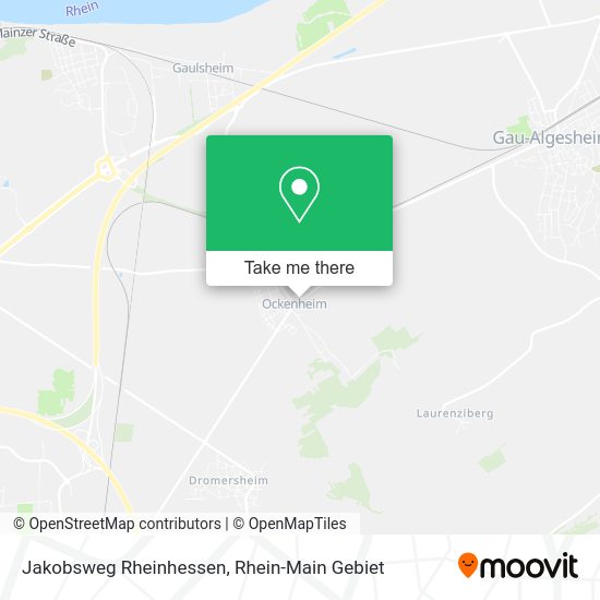 Карта Jakobsweg Rheinhessen