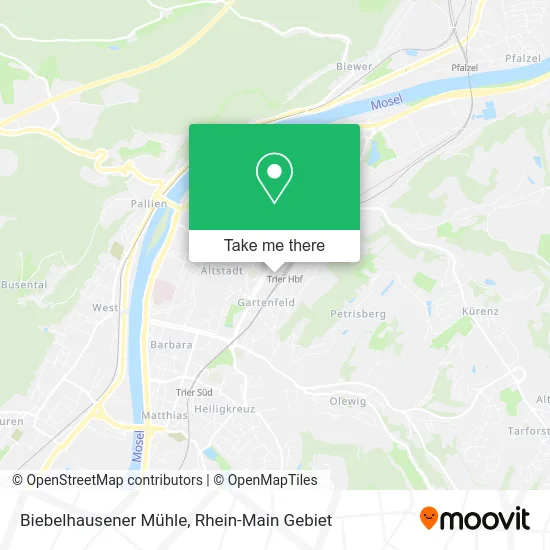 Biebelhausener Mühle map