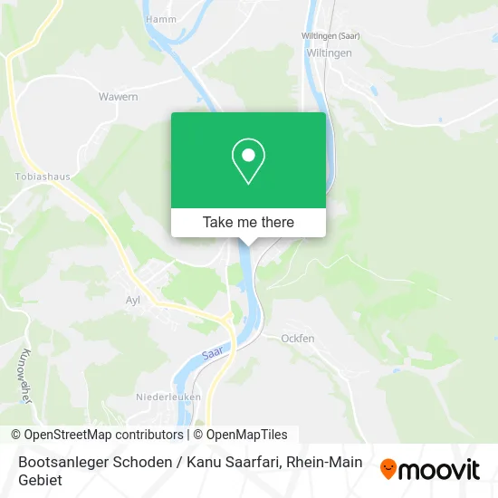 Карта Bootsanleger Schoden / Kanu Saarfari