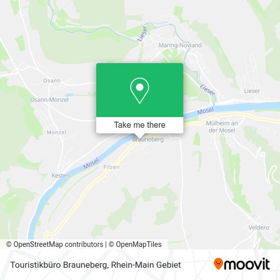 Карта Touristikbüro Brauneberg