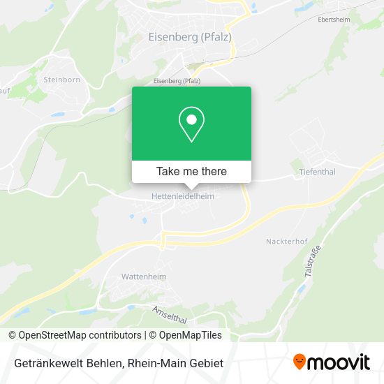 Карта Getränkewelt Behlen
