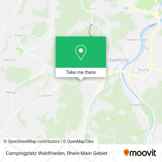 Карта Campingplatz Waldfrieden