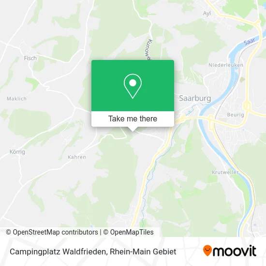 Карта Campingplatz Waldfrieden