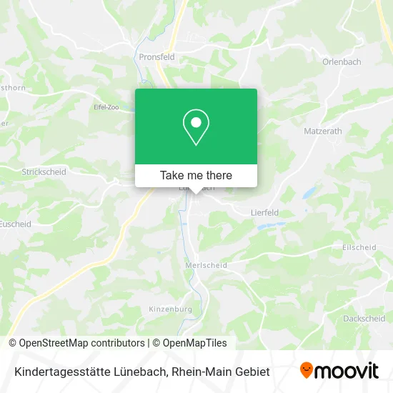 Карта Kindertagesstätte Lünebach