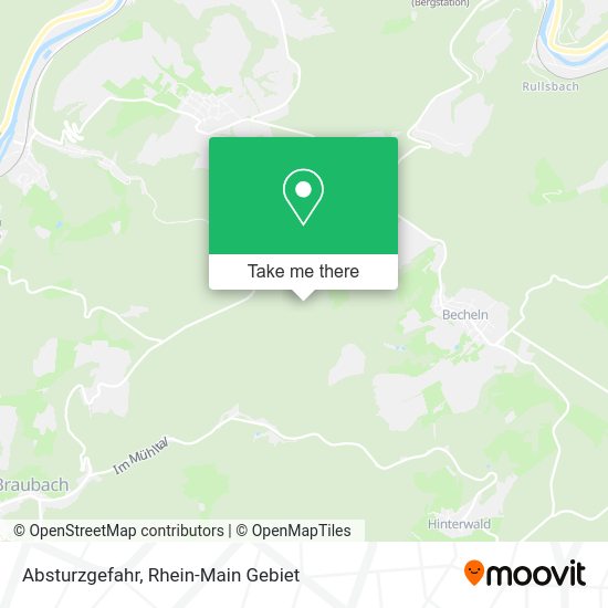 Карта Absturzgefahr