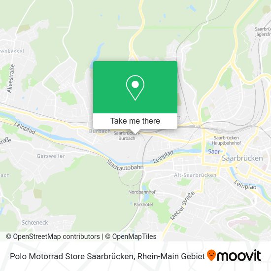 Карта Polo Motorrad Store Saarbrücken