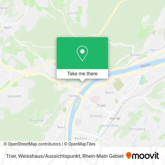 Карта Trier, Weisshaus / Aussichtspunkt