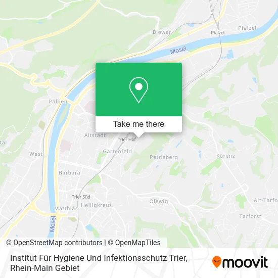 Карта Institut Für Hygiene Und Infektionsschutz Trier