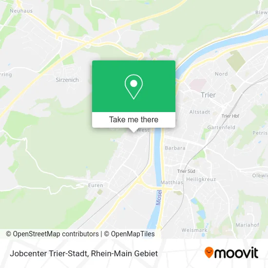 Карта Jobcenter Trier-Stadt