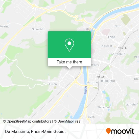 Карта Da Massimo