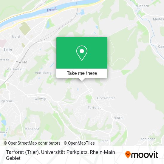 Карта Tarforst (Trier), Universität Parkplatz
