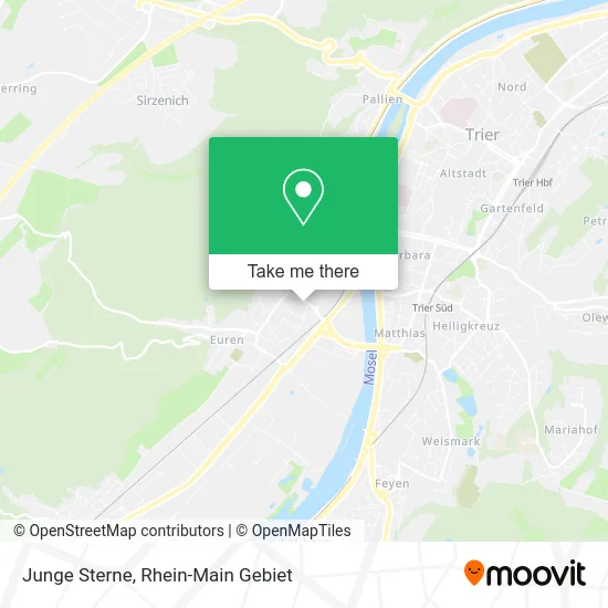 Карта Junge Sterne