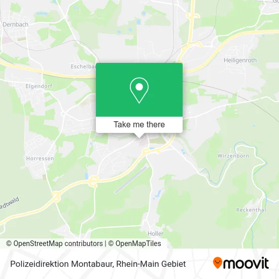 Карта Polizeidirektion Montabaur