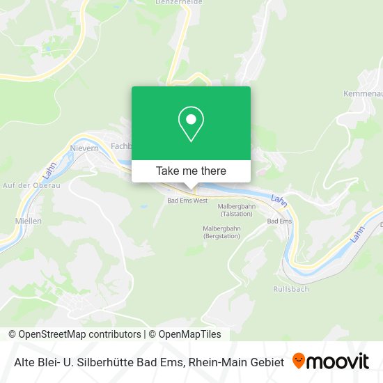 Карта Alte Blei- U. Silberhütte Bad Ems