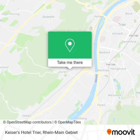 Карта Keiser's Hotel Trier