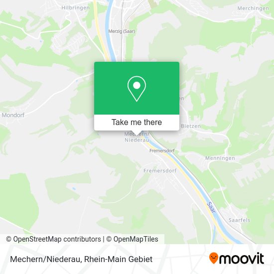 Карта Mechern/Niederau