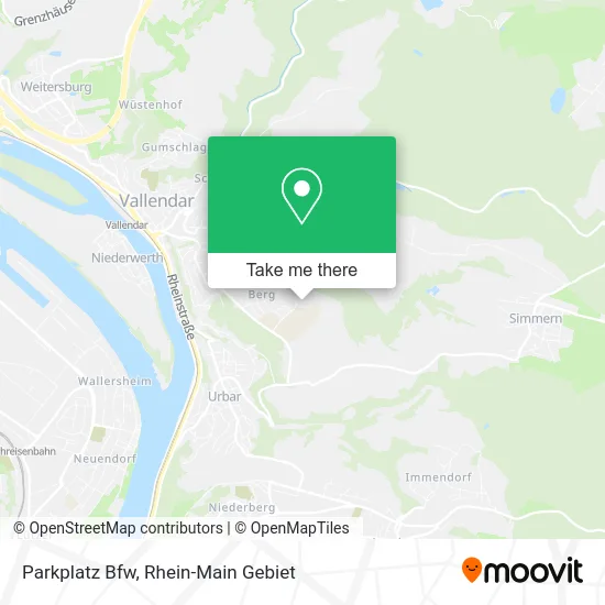 Карта Parkplatz Bfw