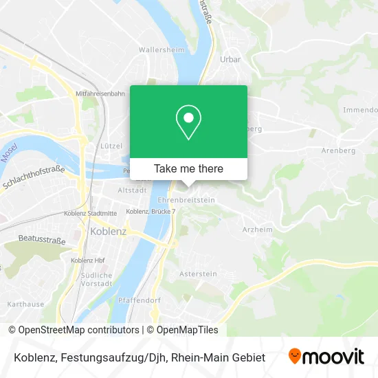 Карта Koblenz, Festungsaufzug/Djh