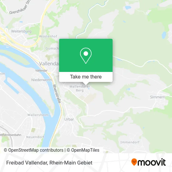 Карта Freibad Vallendar