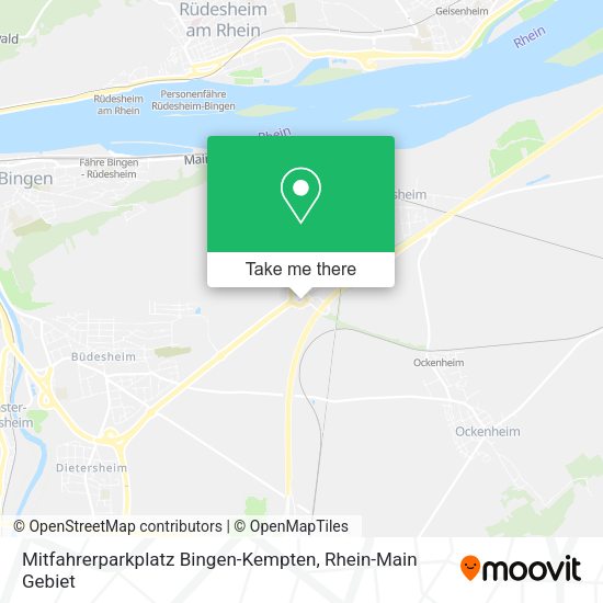 Карта Mitfahrerparkplatz Bingen-Kempten