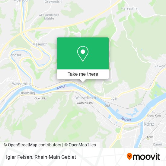 Карта Igler Felsen