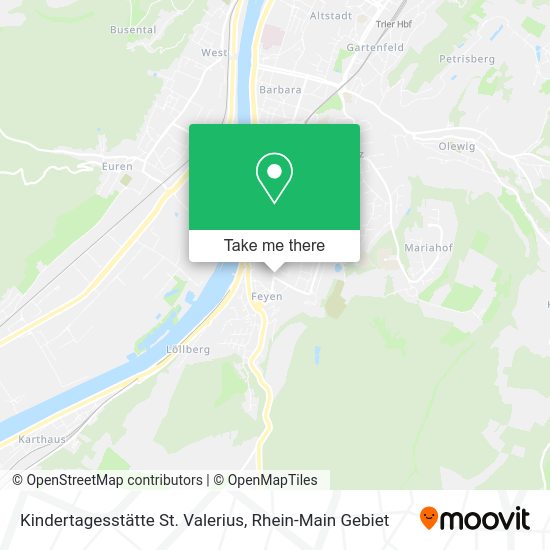 Карта Kindertagesstätte St. Valerius