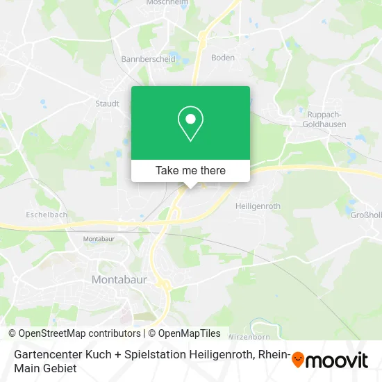 Карта Gartencenter Kuch + Spielstation Heiligenroth