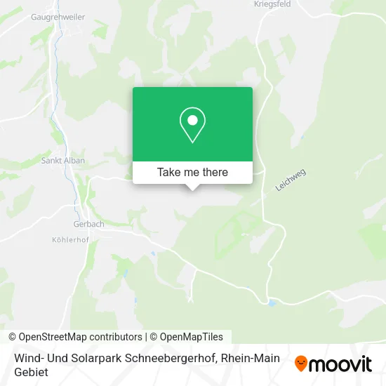 Карта Wind- Und Solarpark Schneebergerhof
