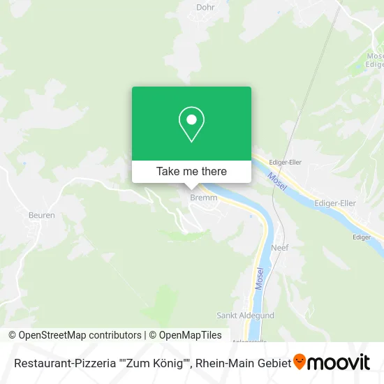 Карта Restaurant-Pizzeria ""Zum König""