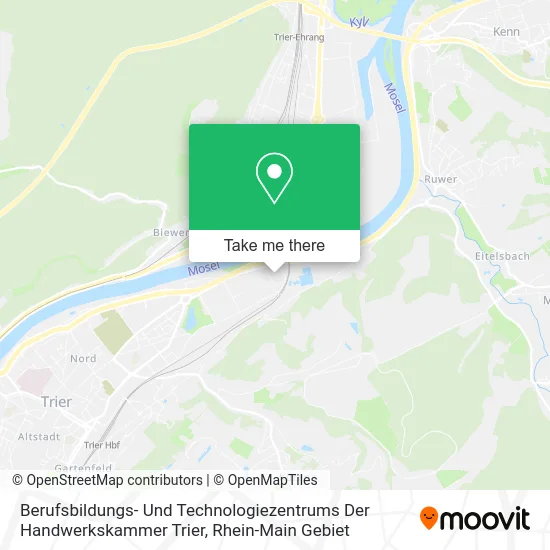 Карта Berufsbildungs- Und Technologiezentrums Der Handwerkskammer Trier