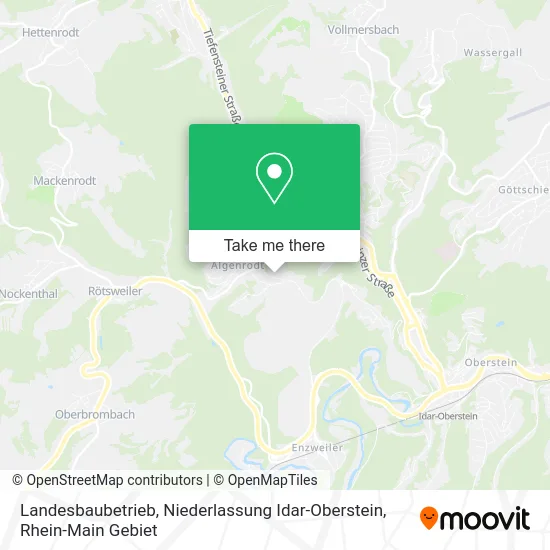 Карта Landesbaubetrieb, Niederlassung Idar-Oberstein