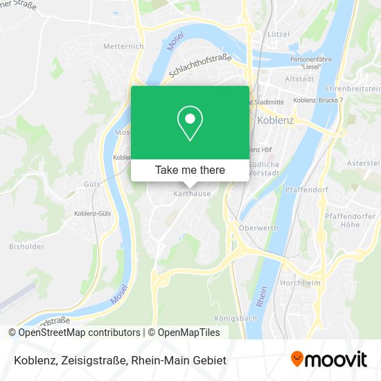 Карта Koblenz, Zeisigstraße