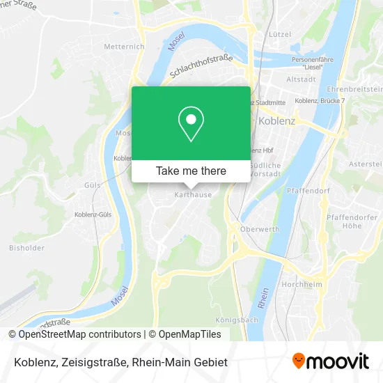Карта Koblenz, Zeisigstraße