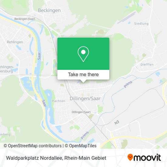 Карта Waldparkplatz Nordallee