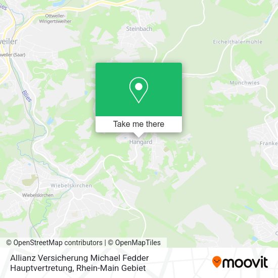 Карта Allianz Versicherung Michael Fedder Hauptvertretung