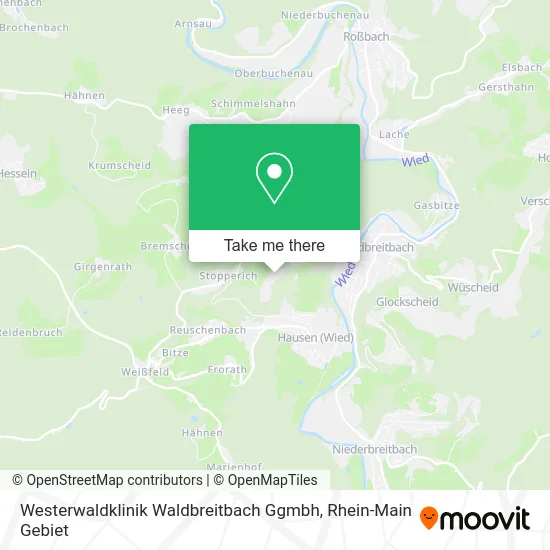 Карта Westerwaldklinik Waldbreitbach Ggmbh