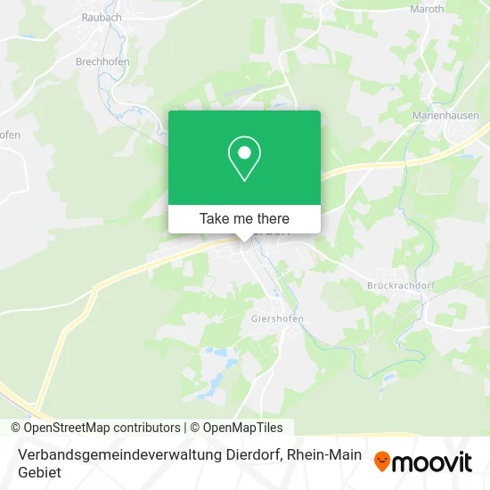 Карта Verbandsgemeindeverwaltung Dierdorf