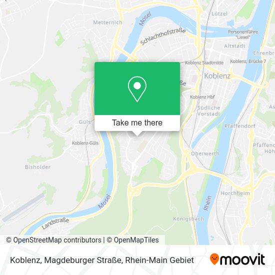 Карта Koblenz, Magdeburger Straße