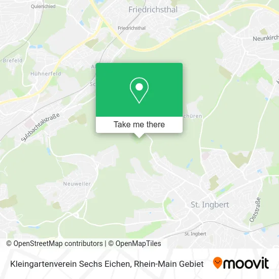 Карта Kleingartenverein Sechs Eichen