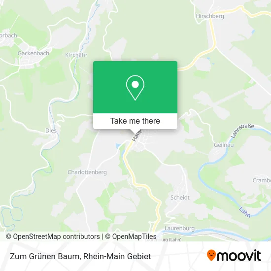Карта Zum Grünen Baum