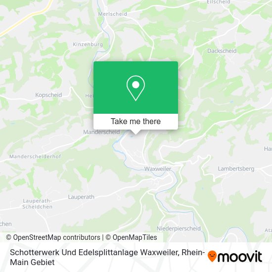 Карта Schotterwerk Und Edelsplittanlage Waxweiler