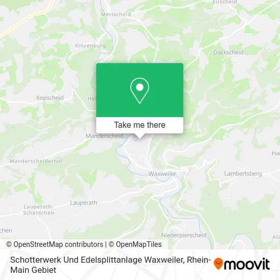 Карта Schotterwerk Und Edelsplittanlage Waxweiler